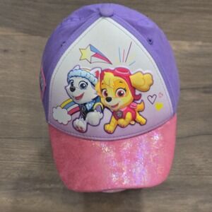 Paw Patrol Girls Toddler Baseball Hat Cap Adjustable Pink Purple Skye Everest